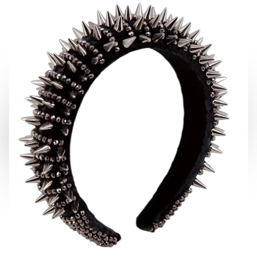 Gun Black Spike Studded Headband